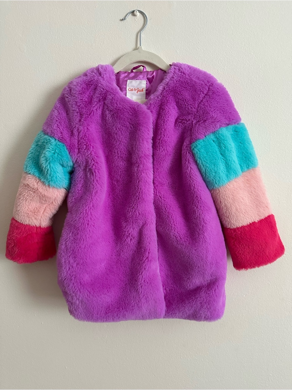 Cat & Jack plush coat sz 5